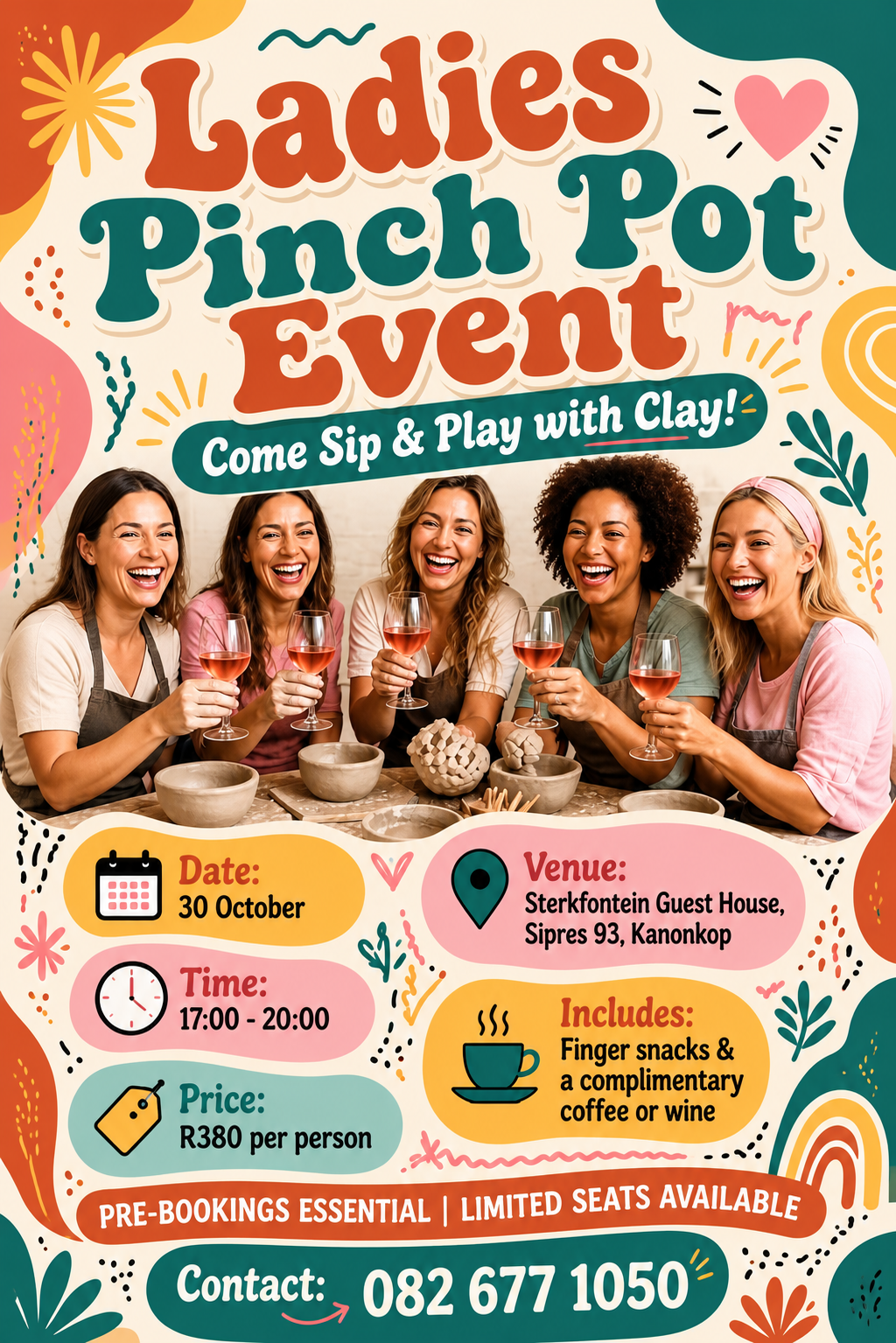 Original Bubbly Pinch Pot Event poster