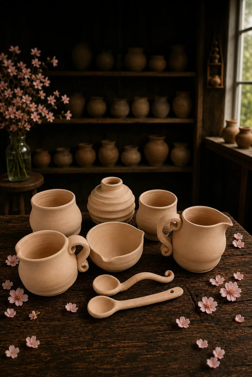 Handmade pottery collection