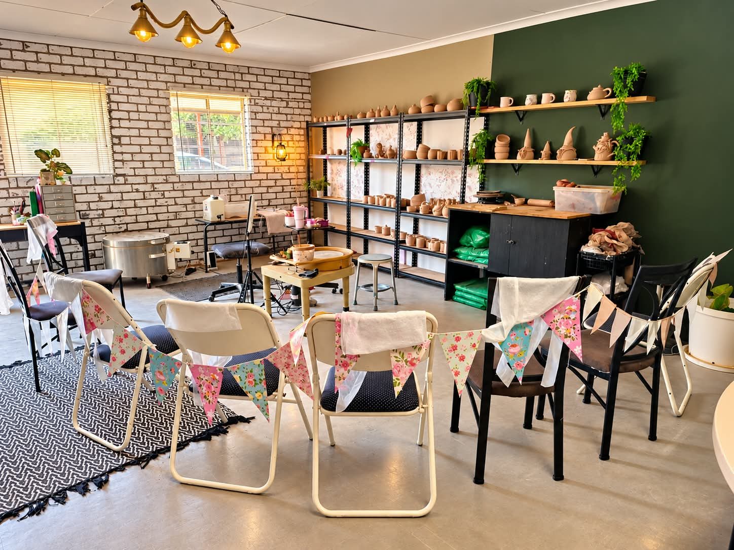 Inside the Cherry Blossom Pottery Studio